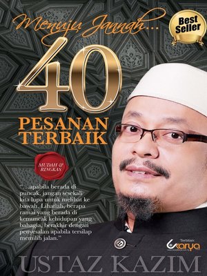 cover image of 40 Pesanan Terbaik Ustaz Kazim